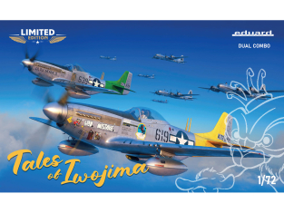 EDUARD maquette avion 2152 Tales of Iwojima - P-51D Mustang Edition Limitée Dual Combo 1/72
