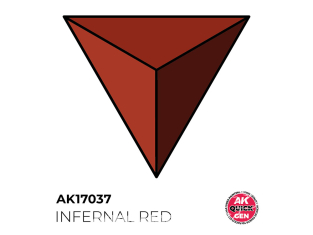 Ak interactive peinture acrylique 3G AK17037 ROUGE INFERNAL QUICK GEN COLOR 18ml