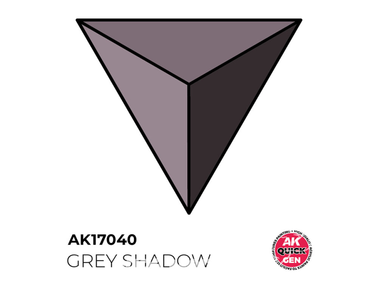 Ak interactive peinture acrylique 3G AK17040 OMBRE GRIS QUICK GEN COLOR 18ml