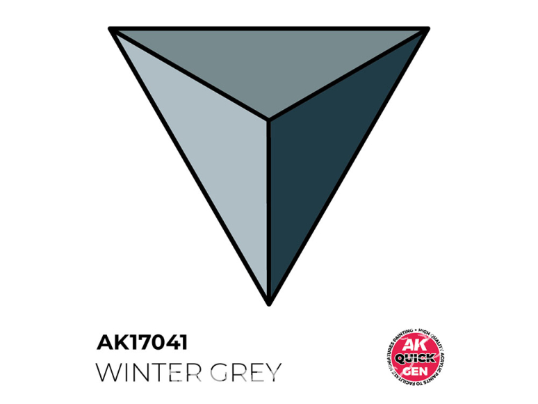 Ak interactive peinture acrylique 3G AK17041 GRIS D'HIVER QUICK GEN COLOR 18ml