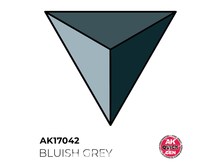 Ak interactive peinture acrylique 3G AK17042 GRIS BLEUÂTRE QUICK GEN COLOR 18ml