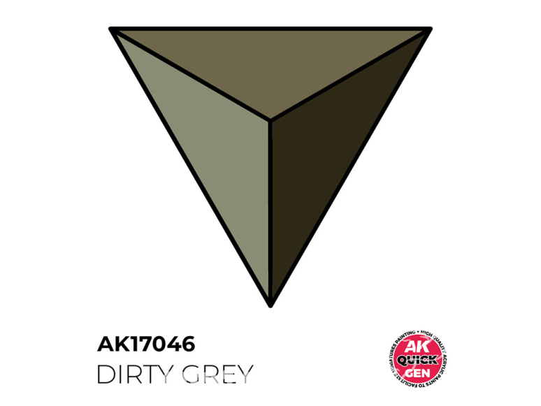Ak interactive peinture acrylique 3G AK17046 GRIS SALE QUICK GEN COLOR 18ml