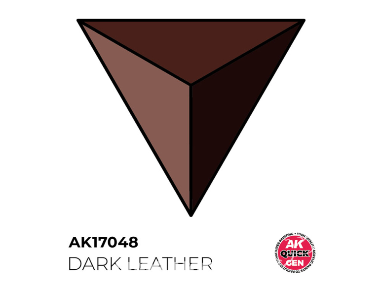 Ak interactive peinture acrylique 3G AK17048 CUIR FONCÉ QUICK GEN COLOR 18ml