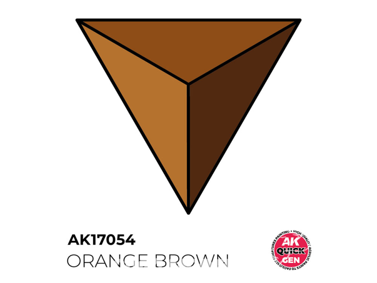 Ak interactive peinture acrylique 3G AK17054 ORANGE MARRON QUICK GEN COLOR 18ml