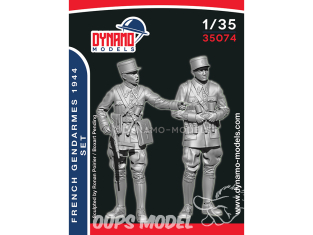 Dynamo models figurine 35074 Gendarme Français 1944 Set de 2 figurines 1/35