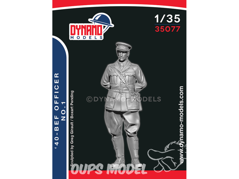 Dynamo models figurine 35077 Officier BEF 1940 No.1 1/35