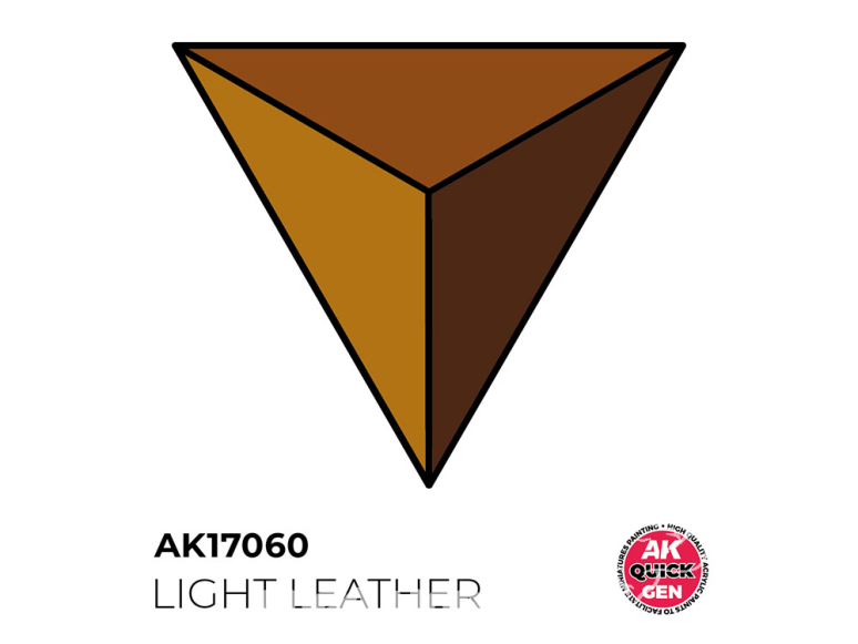 Ak interactive peinture acrylique 3G AK17060 CUIR CLAIR QUICK GEN COLOR 18ml