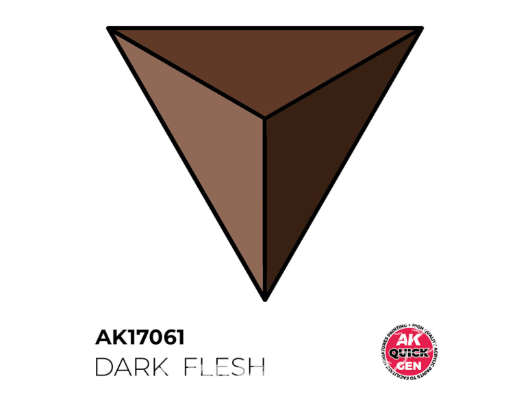 Ak interactive peinture acrylique 3G AK17061 PEAU NOIRE QUICK GEN COLOR 18ml