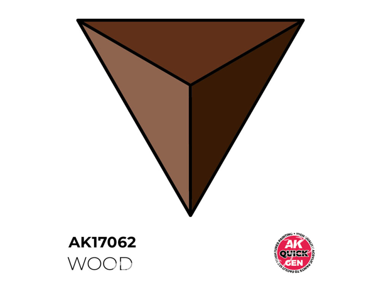 Ak interactive peinture acrylique 3G AK17062 BOIS QUICK GEN COLOR 18ml