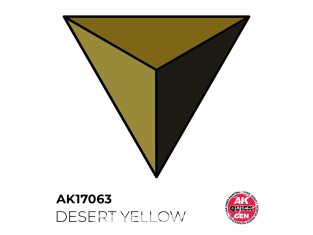 Ak interactive peinture acrylique 3G AK17063 DÉSERT JAUNE QUICK GEN COLOR 18ml