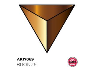 Ak interactive peinture acrylique 3G AK17069 BRONZE QUICK GEN COLOR 18ml