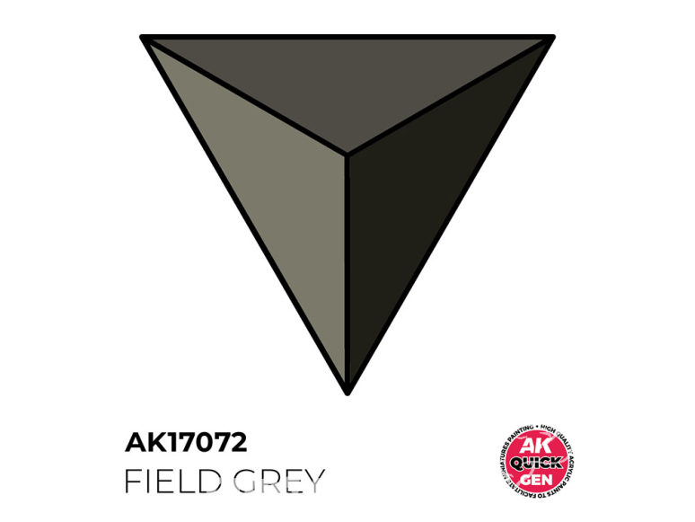 Ak interactive peinture acrylique 3G AK17072 GRIS DES CHAMPS QUICK GEN COLOR 18ml