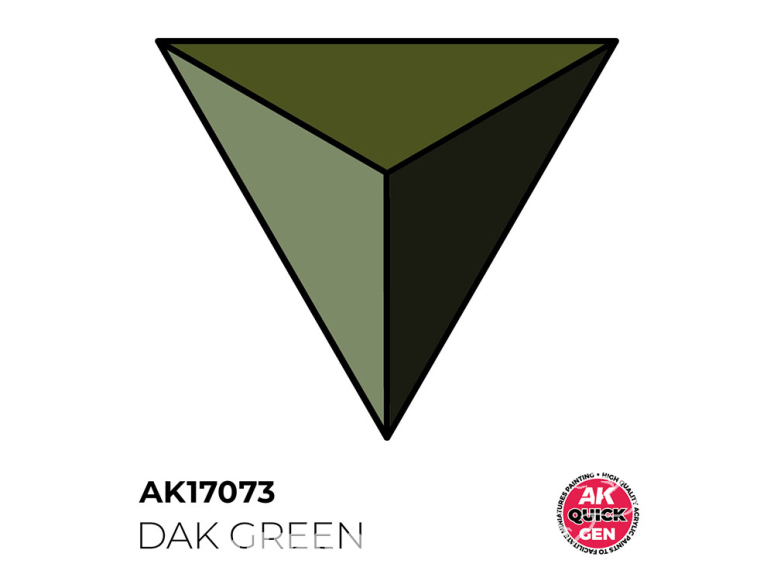 Ak interactive peinture acrylique 3G AK17073 VERT FONCÉ QUICK GEN COLOR 18ml