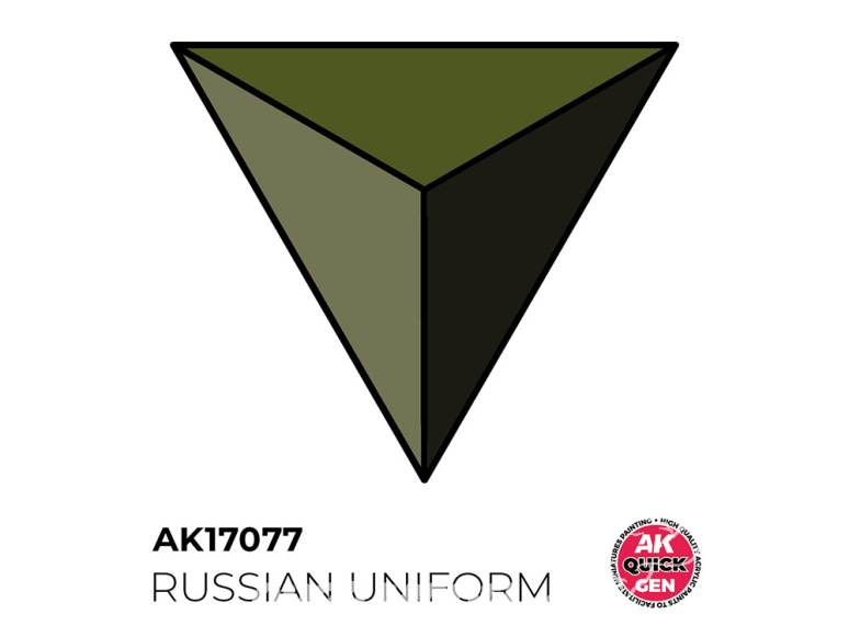 Ak interactive peinture acrylique 3G AK17077 UNIFORME RUSSE QUICK GEN COLOR 18ml