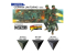 Ak interactive peinture acrylique 3G AK17501 UNIFORMES ALLEMANDS WWII QUICK GEN COLOR 18ml