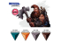 Ak interactive peinture acrylique 3G AK17510 NAINS QUICK GEN COLOR Set 4x18ml