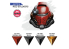 Ak interactive peinture acrylique 3G AK17518 SOLDATS ROUGES GEN COLOR Set 4x18ml