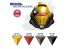 Ak interactive peinture acrylique 3G AK17519 SOLDATS JAUNES GEN COLOR Set 4x18ml