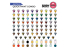 Ak interactive peinture acrylique 3G AK17603 QUICK PAINT COMBO 100 COULEURS 18ml