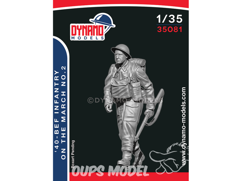 Dynamo models figurine 35081 Fantassin BEF en marche 1940 No.2 1/35