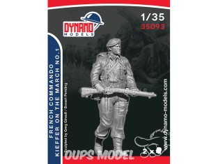 Dynamo models figurine 35093 Commando Français Kieffer en marche No.1 1/35