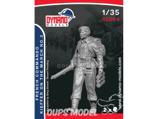 Dynamo models figurine 35094 Commando Français Kieffer en marche No.2 1/35