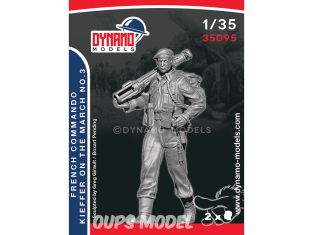 Dynamo models figurine 35095 Commando Français Kieffer en marche No.3 1/35