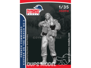 Dynamo models figurine 35098 Commando Français Kieffer en marche No.6 1/35
