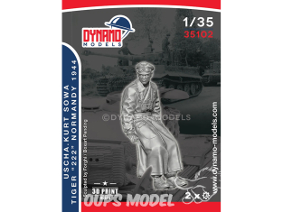 Dynamo models figurine 35102 Waffen SS Tiger "222" Uscha Kurt Sowa 1944 - Tankiste No.1 1/35
