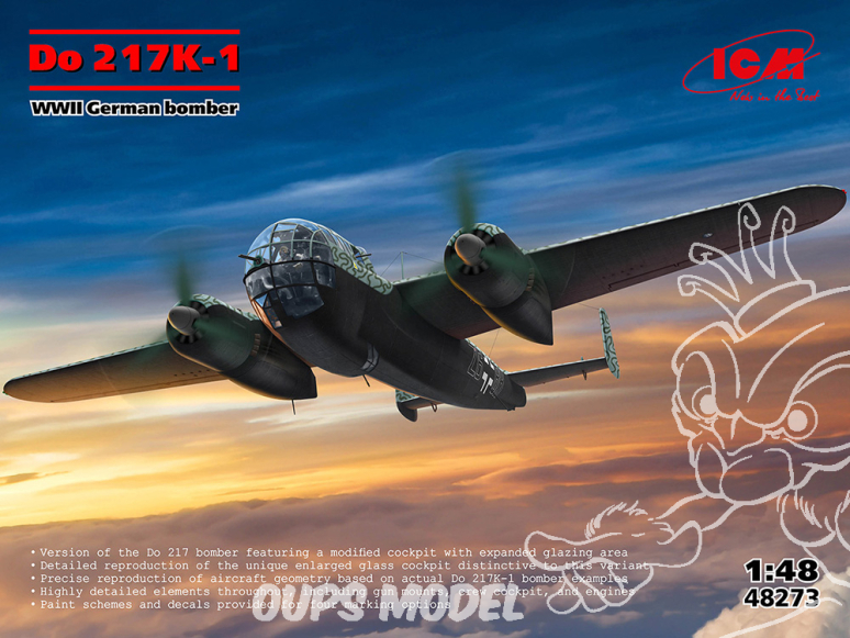 Icm maquette avion 48273 Do 217K-1 1/48