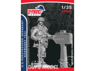Dynamo models figurine 35109 Parachutiste U.S. Normandie 1944 - Sergent 1/35