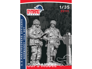 Dynamo models figurine 35111 Parachutistes U.S. Normandie 1944 - Officiers Set de 2 figurines 1/35