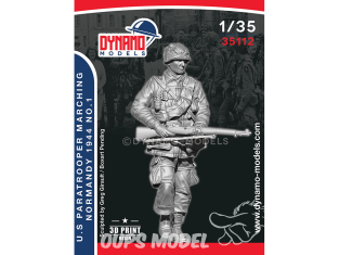 Dynamo models figurine 35112 Parachutiste en marche U.S. Normandie 1944 No.1 1/35