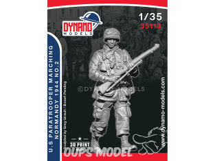 Dynamo models figurine 35113 Parachutiste en marche U.S. Normandie 1944 No.2 1/35