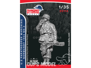 Dynamo models figurine 35114 Parachutiste en marche U.S. Normandie 1944 No.3 1/35