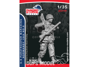 Dynamo models figurine 35119 Parachutiste en marche U.S. Normandie 1944 No.8 1/35