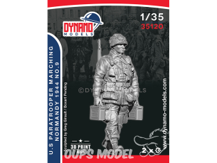 Dynamo models figurine 35120 Parachutiste en marche U.S. Normandie 1944 No.9 1/35