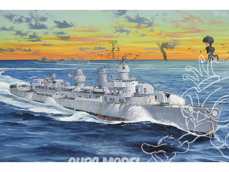 TRUMPETER maquette bateau 03723 USS Fletcher DD-445 1/200
