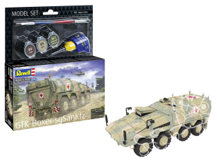 Revell maquette militaire 63362 Model Set GTK Boxer sgSANKfz avec accessoires de base 1/72