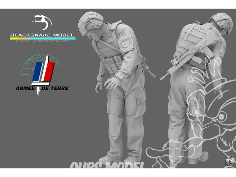 Blacksnake Model figurine nFR-02 Soldat Français "Artilleur 02" Figurine 4 1/35