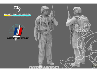 Blacksnake Model figurine nFR-09 Soldat Français (Radio) Figurine 9 1/35