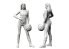 Hasegawa maquette figurine 52430 Collection de 12 figurines Real Figure n° 42 Cavalières des années 80 1/12 1/12