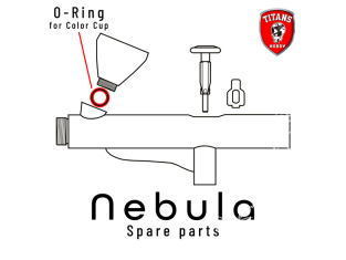 Titans Hobby pièce aérographe TTH058-06 Joint de godet Nebula