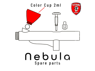 Titans Hobby pièce aérographe TTH058-07 Godet 2ml Nebula