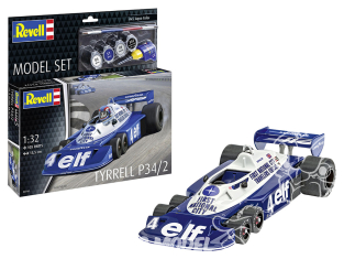 Revell maquette voiture 67741 Model Set Tyrrel P34-2 6 roues avec accessoires de base 1/32