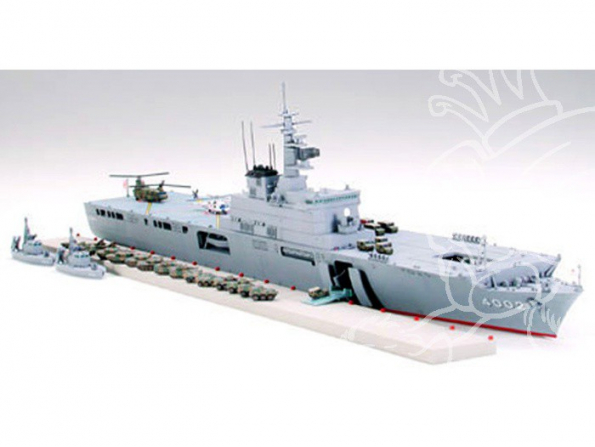 TAMIYA maquette bateau 31006 LST 4002 Shimokita 1/700