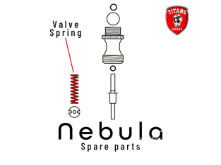 Titans Hobby pièce aérographe TTH058-27 Ressort de valve Nebula