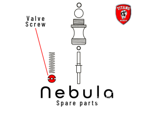 Titans Hobby pièce aérographe TTH058-28 Ecrou de valve Nebula
