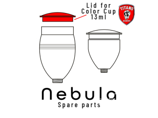 Titans Hobby pièce aérographe TTH058-30 Couvercle de godet 13ml Nebula