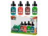 Green Stuff 13345 Set d'encres acryliques Opaque Nature 4 pots